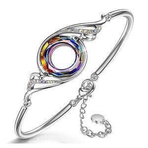 Kate Lynn "Rise From the Ashes" Phoenix Bracelet Made with Crystals from Austria